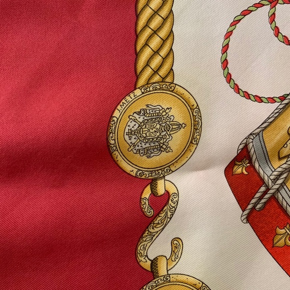 Hermès scarf les tambours - Picture 4 of 7